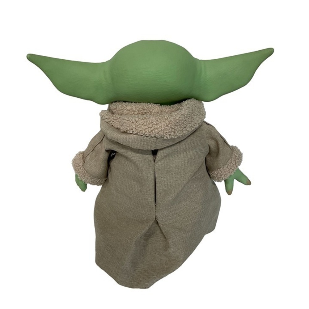 Star Wars the Child Grogu Baby Yoda 11" Plush Toy Brown Robe & Sherpa Trim - Picture 5 of 6